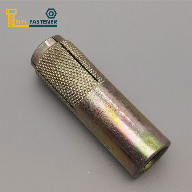 เหล็กคาร์บอน เหลือง ชุบสังกะสี ดรอปในสมอด้วย Knurling