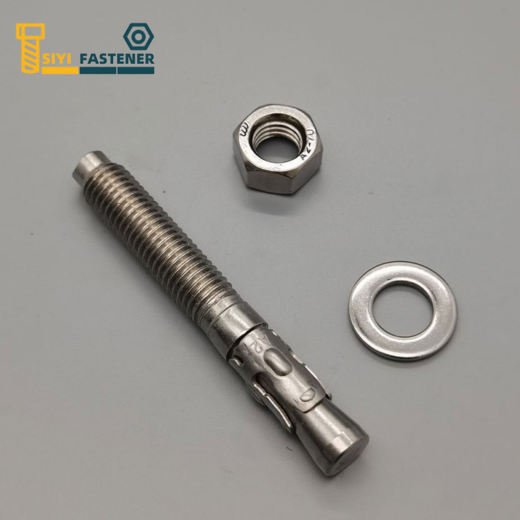 สแตนเลส 304 ลิ่ม Anchor Nut และเครื่องซักผ้า