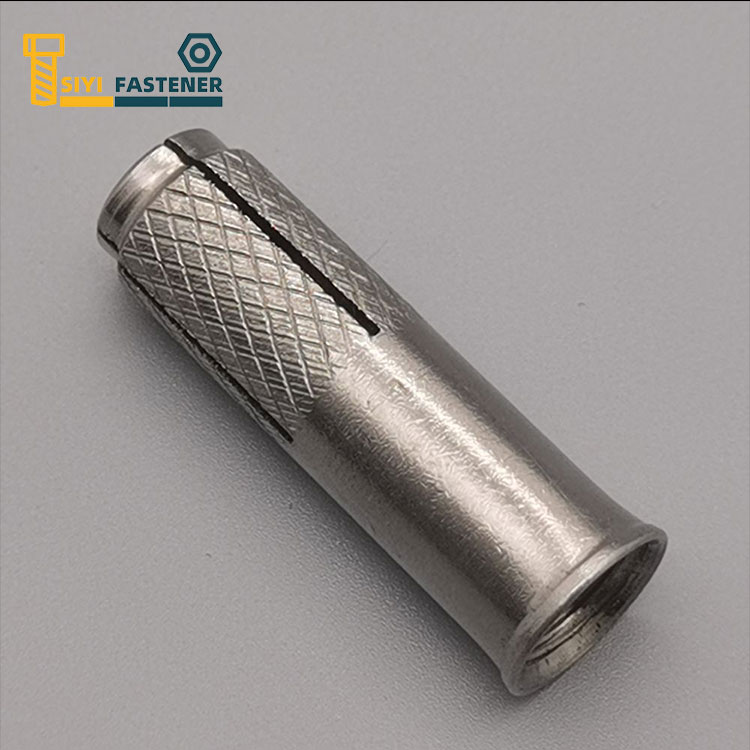สแตนเลส ดรอปในสมอพร้อม Knurling และ Lip